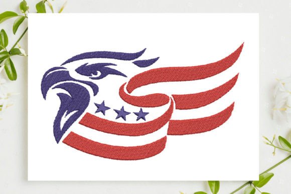 Eagle Head America Flag Embroidery Design Review