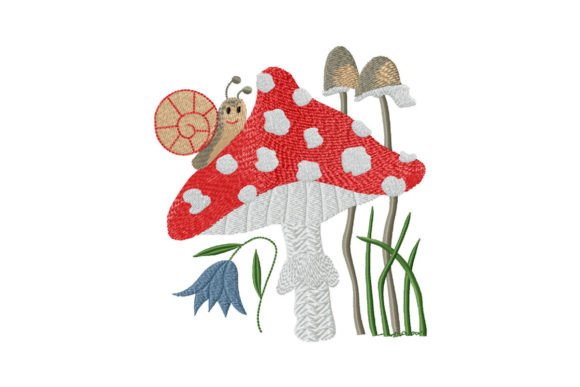 Fly Agaric and Snail: A Forest Fairy Tale for Boutique Apparel