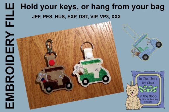 Golf Cart with Clubs Key Fob Review