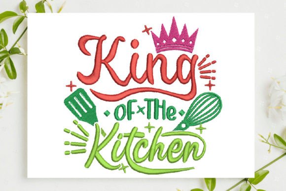 King of the Kitchen: A Designer's Take on This Whimsical Embroidery Design