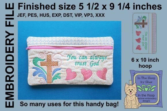 Trust God Cross Zipper Bag Review