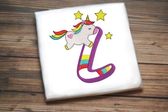 Unicorn Rainbow Letter L Review